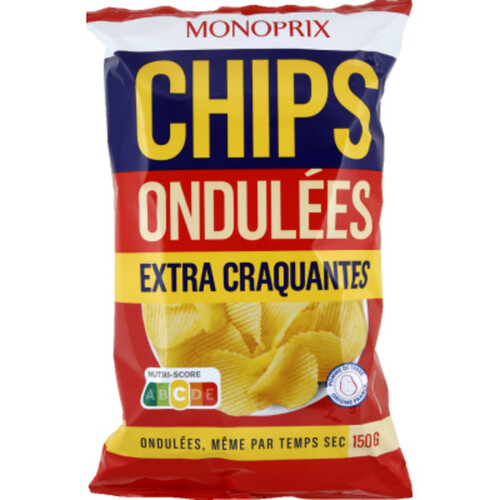 Monoprix Chips Ondulées Extra Craquantes 150g