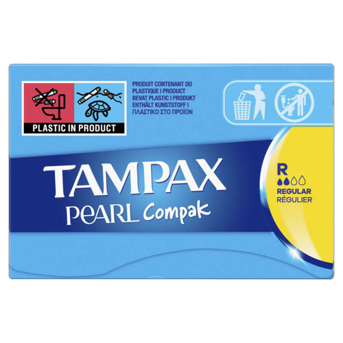 Tampax Pearl Compak Tampons Flux Régulier X18