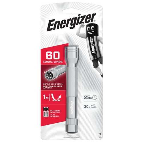 Energizer Torche Métal à Led (2 piles incluses)