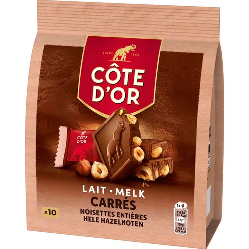 Côte d'Or Chocolat au Lait Noisettes Entières 10x20g