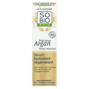 SO'BiO Sérum Hydratant régénérant argan peaux matures 30ml