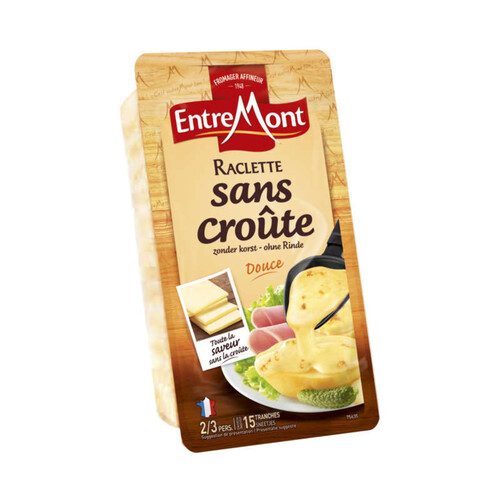 Entremont Raclette douce sans croûte 15 Tranches 350g