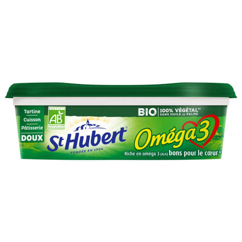 St Hubert Beurre Doux Omega 3 Sans Huile de Palme Bio 230g