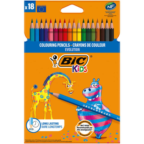 BIC Kids Crayons de Couleur x18