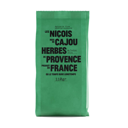 Les Niçois Noix de cajou herbes de Provence de Tonton Jilou 110g