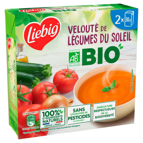 Liebig Velouté de légumes du soleil Bio 2x30cl