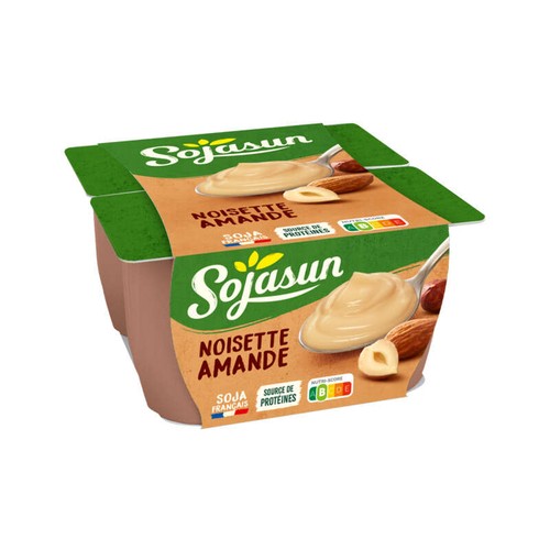 Sojasun Dessert Végétal Noisettes Amandes 4x100g