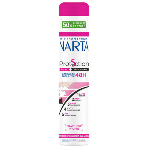 Narta Déodorant Protection 5 48H 200ml