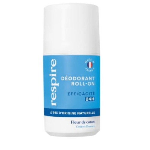 Respire Déodorant roll on fleur de coton 50ml