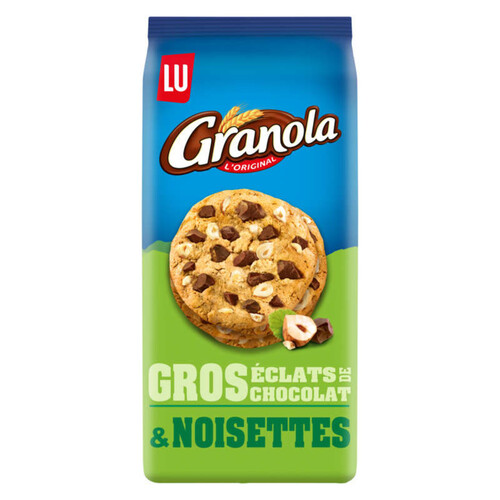 Granola Cookies aux gros éclats de Chocolat et Noisettes 184g