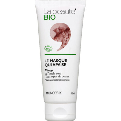 Monoprix La Beauté Bio Le Masque Argile Qui Apaise 100Ml