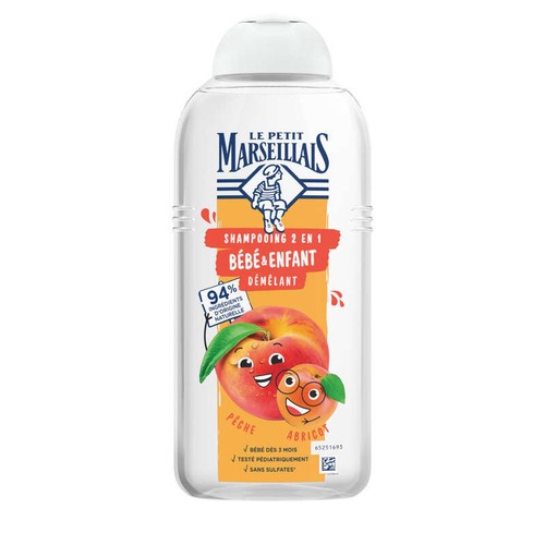 Le Petit Marseillais Shampooing Bébé Pêche et Abricot 300ml