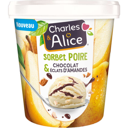 Charles & Alice Sorbet poire chocolat 450ml