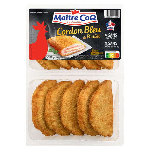 Maitre Coq Cordon bleu de poulet x10 pièces 1kg