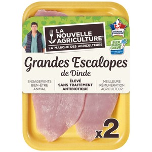 La Nouvelle Agriculture Escalope De Dinde Noire x2 260g