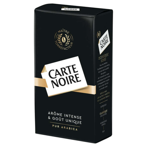 Carte Noire Café moulu, arôme intense & goût unique, pur arabica - Les 2  paquets de 250g