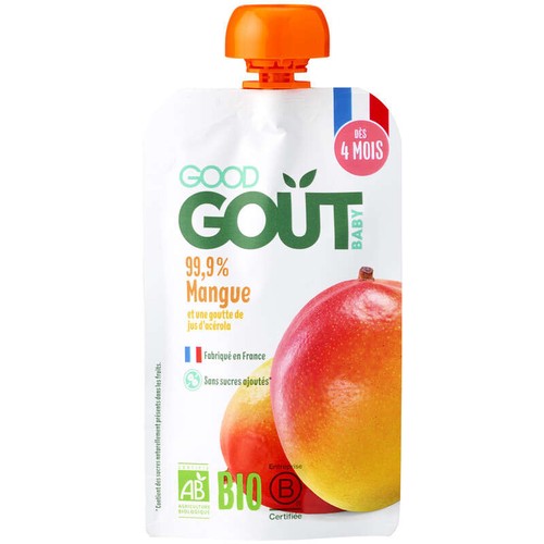 Good Goût Mangue dès 4 mois Bio 120g