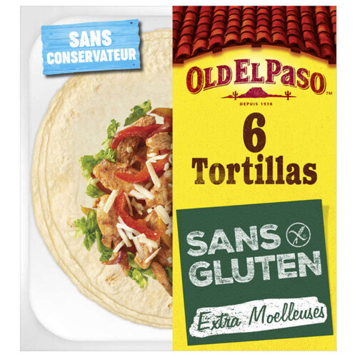 Old El Paso Tortillas Extra Moelleuses Original Sans Gluten 216g