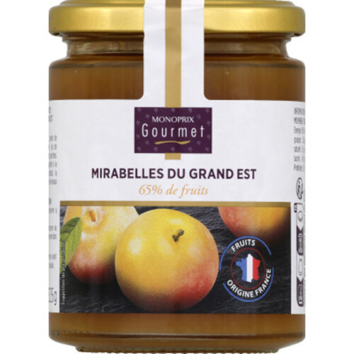 Monoprix Gourmet Mirabelles de Lorraine 65% de fruits 325g