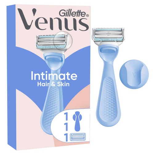 Gillette Venus Intimate Pour Le Maillot, Rasoir, 1 Manche + 1 Recharges De Lames De Rasoir