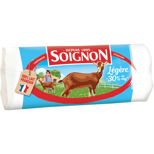 Soignon La Bûche De Chèvre Légère -30% 180g