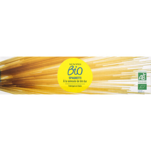 Monoprix Bio Spaghetti à la semoule de blé dur 1kg