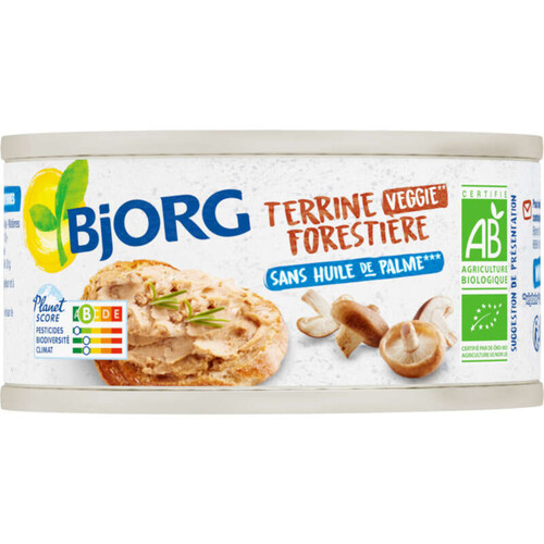 Bjorg Terrine Forestière à Tartiner, Bio 125g