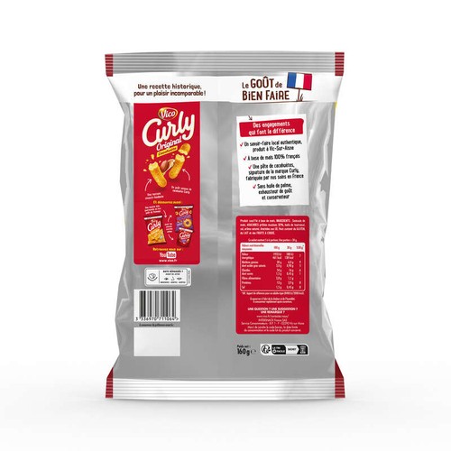 Curly à la cacahuète 160g