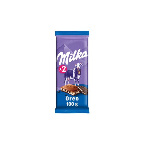 Milka Tablette Chocolat Au Lait Éclats D'Oreo 2x100g