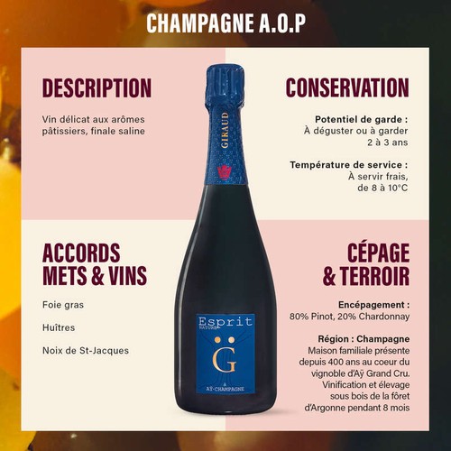 "Esprit Nature" Henri Giraud Champagne A.O.P. Brut 75cl