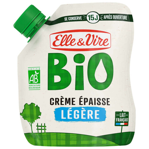 Elle & Vire Crème Epaisse Légère Bio 328g