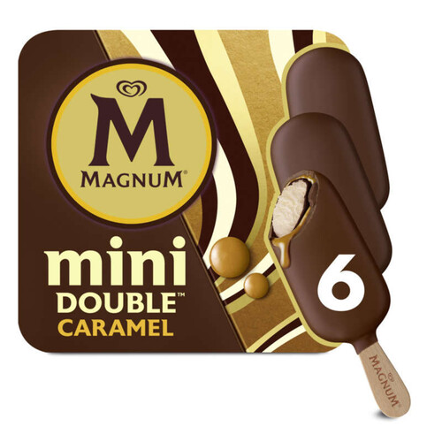 Magnum Glaces Mini Bâtonnets Deluxe Caramel x6 282g
