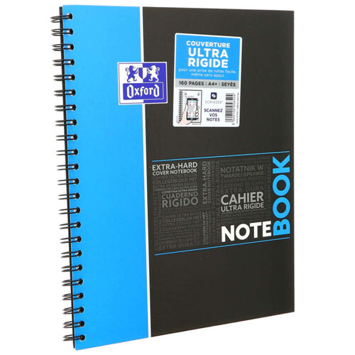 Oxford Cahier Notebook, A4, Grands Carreaux, 160 Pages, Reliure Spirale