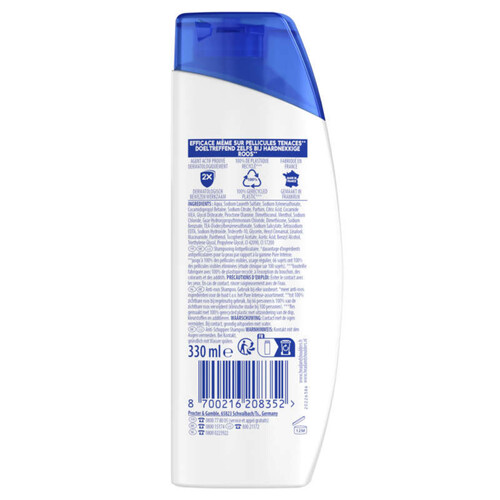 Head & Shoulders menthol fresh shampoing antipelliculaire 330ml