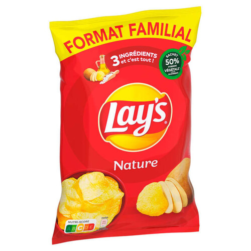 Lay's - Chips nature - Le sachet de 250g