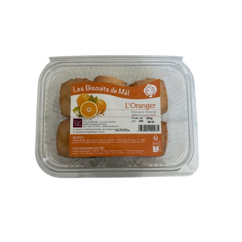 Les Biscuits de Mel L'Oranger 200g