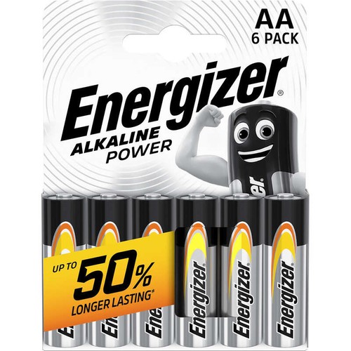 Energizer Piles Alcaline Power AA/LR6 x6