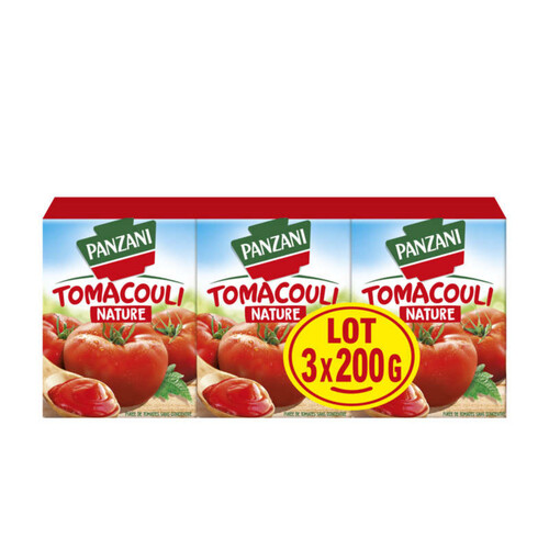 Panzani Sauce Tomacouli Nature 3 X 200G