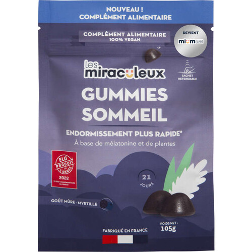Mium Lab Complément Alimentaire Gummies Sommeil Cure 21 jours x42
