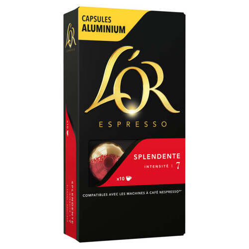 L'Or Espresso Café Splendente intensité 7 x10 capsules 52g