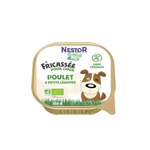 Nestor Bio Pâtée Sans Céréales Poulet Légumes 300g