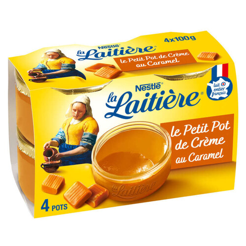La Laitière Petit Pot de Crème Caramel 4x100g