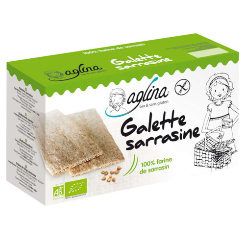Aglina Galettes Sarrasines Sans Gluten Bio 160g