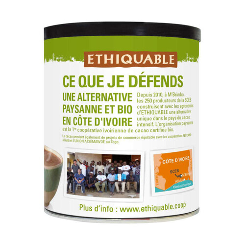 Ethiquable Chocolat instantané Bio 425g