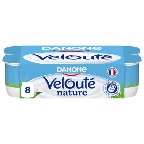 Danone Velouté Yaourt Brassé Nature 8x125g