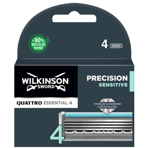 Wilkinson Quattro Lames Titanium Sensitive X 4