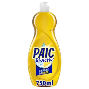 Paic Bi-Activ' Liquide Vaisselle Vinaigre & Citron 750ml