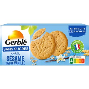 Gerblé Biscuit Sésame Vanille Sans Sucres Ajoutés  132g