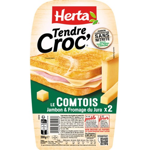 Herta Tendre Croc' Comté Jambon 200g