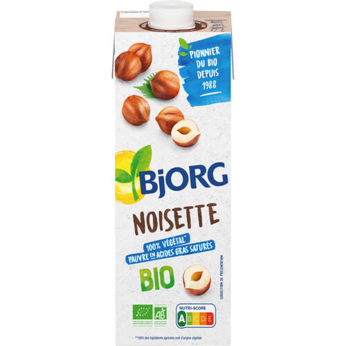 Bjorg Boisson Végétale Noisette Bio 1L